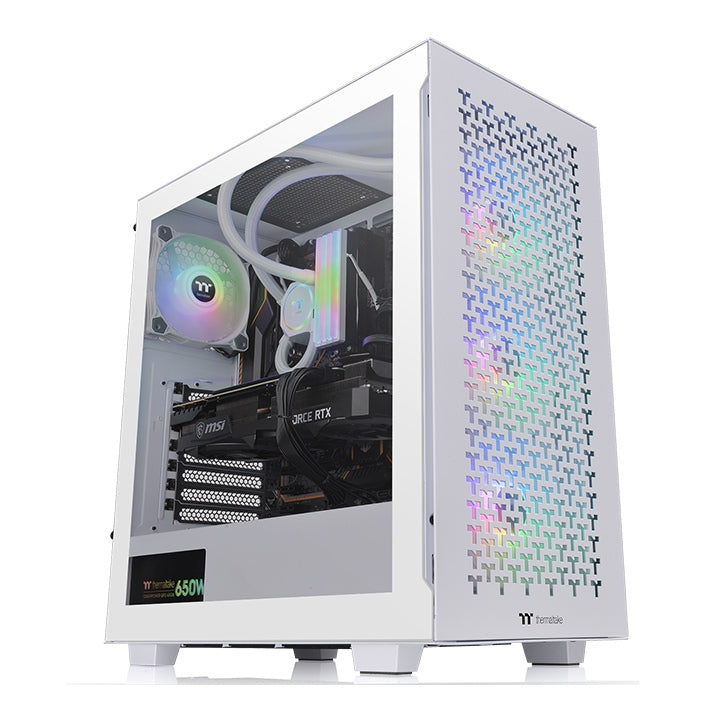 Gabinete  THERMALTAKE V350 TG ARGB AIR - Mid-Torre, Gabinete, ATX, Micro ATX y Mini-ITX, Color blanco Gabinete  THERMALTAKE V350 TG ARGB AIR - Mid-Torre, Gabinete, ATX, Micro ATX y Mini-ITX, Color blanco